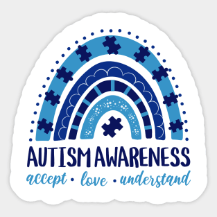 Autism Awareness Rainbow Sticker